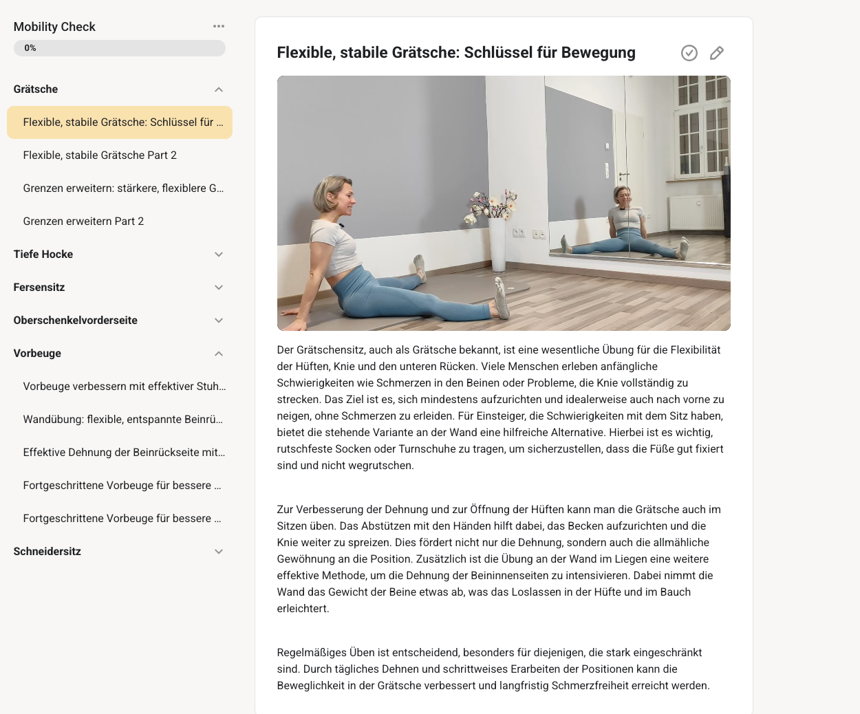 Community: tägliche Routinen & Übungen